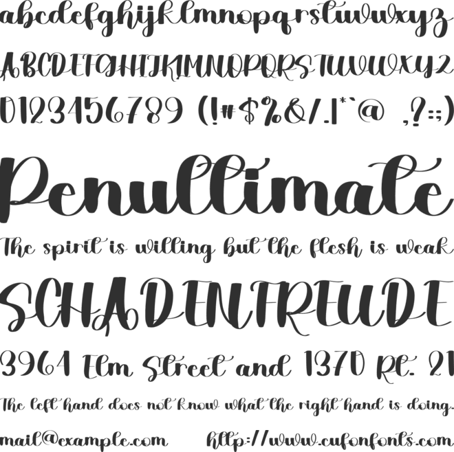 Welcome Winter font preview