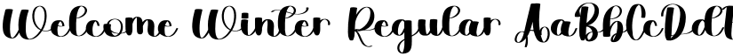 Welcome Winter Regular font