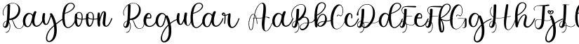 Rayloon Regular font