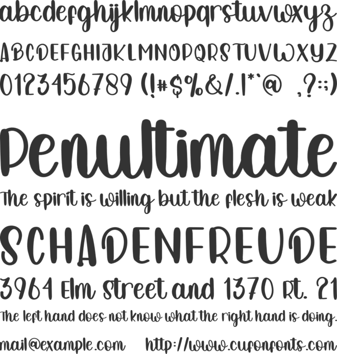 Babyeyes font preview