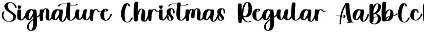 Signature Christmas Regular font