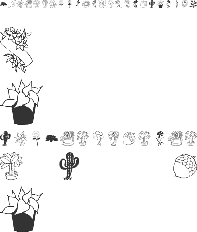 LP Nature font preview