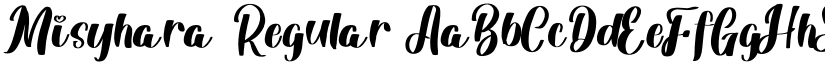 Misyhara Regular font