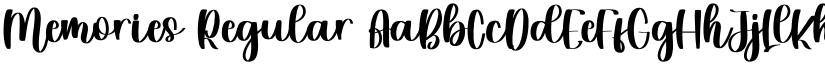 Memories Regular font