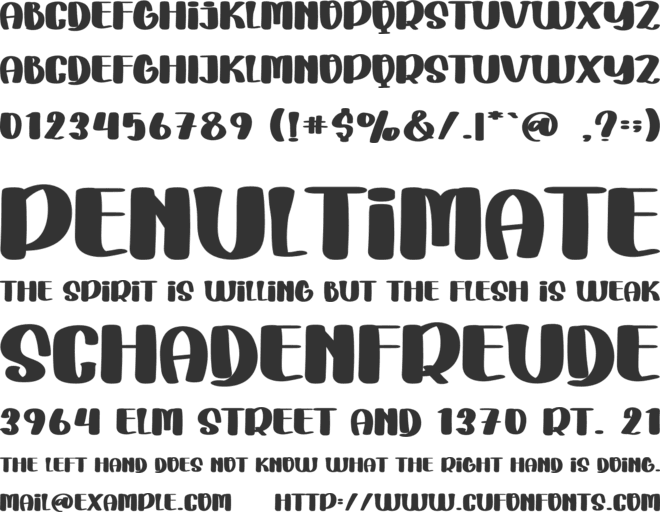 Daily Love font preview