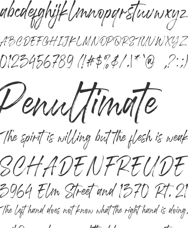 Long Path font preview