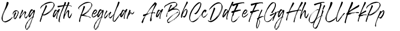 Long Path Regular font