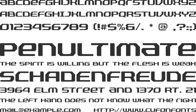 Fussion font preview
