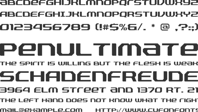 Fussion font preview