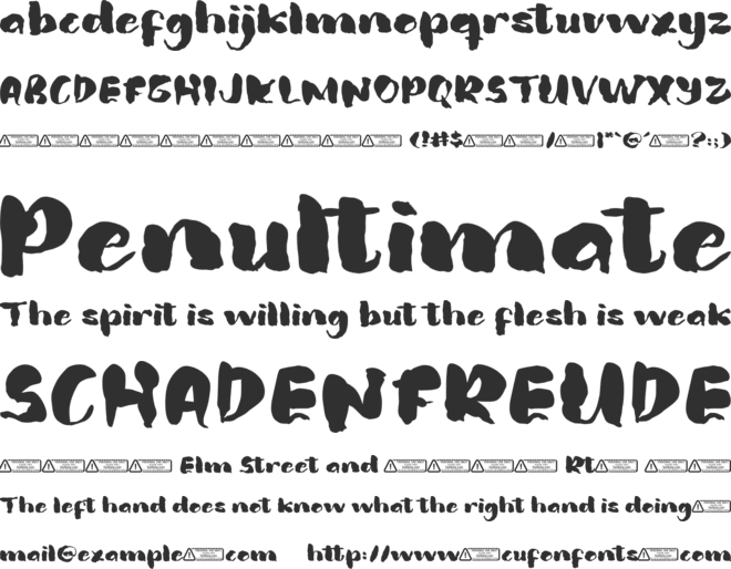 Ghostplay font preview