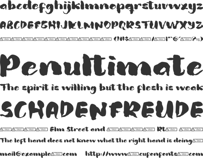 Ghostplay font preview