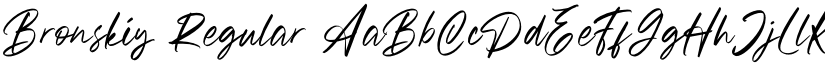 Bronskiy Regular font