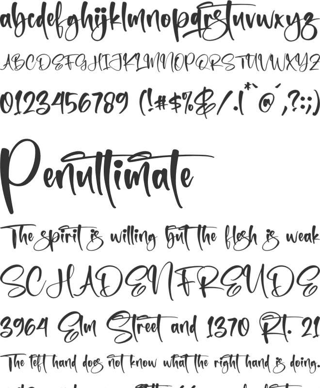 Ballinest font preview