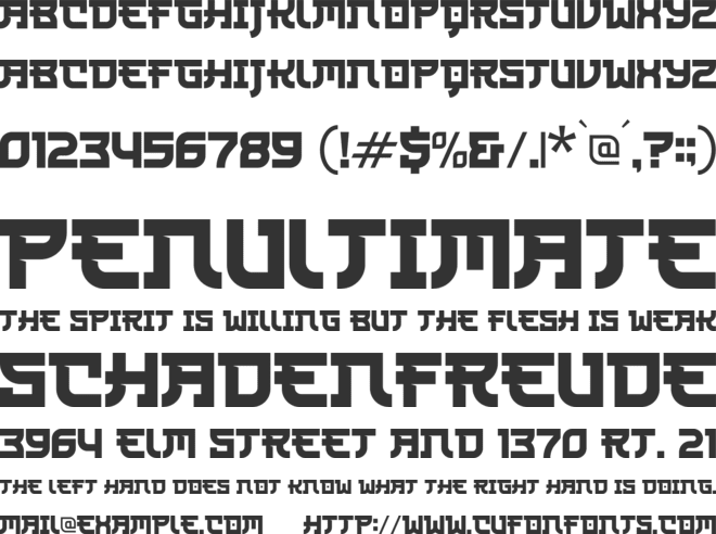 Rijaya Konoha font preview