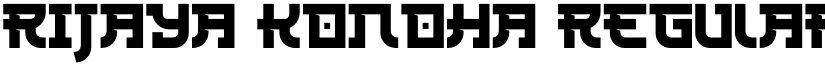Rijaya Konoha Regular font