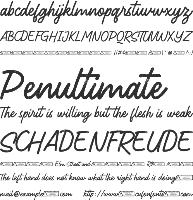 Shellbie font preview