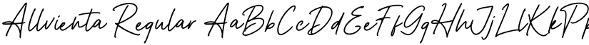 Allvienta Regular font