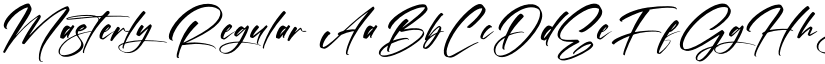 Masterly Regular font