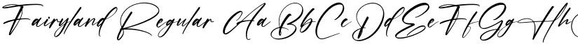 Fairyland Regular font