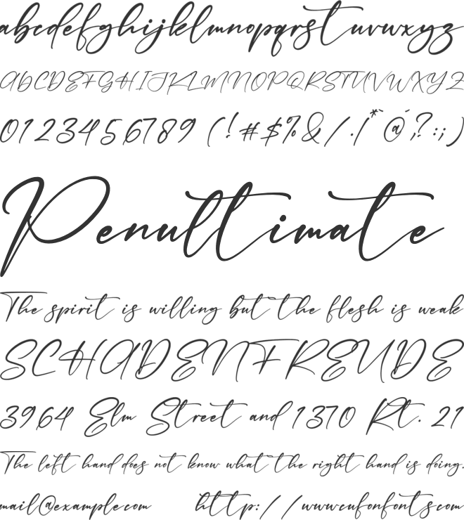 Heather Frontis font preview