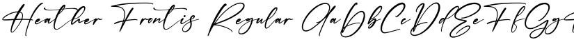 Heather Frontis Regular font
