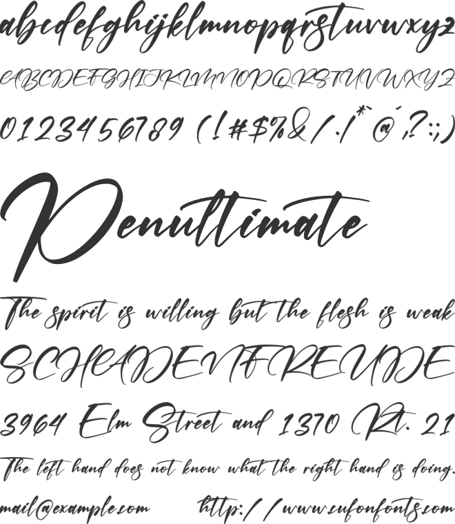 Bonbale font preview