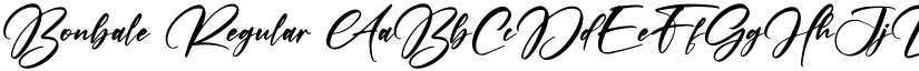Bonbale Regular font