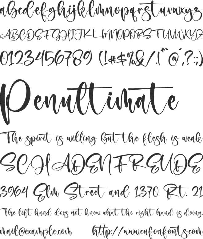 Fatherly font preview
