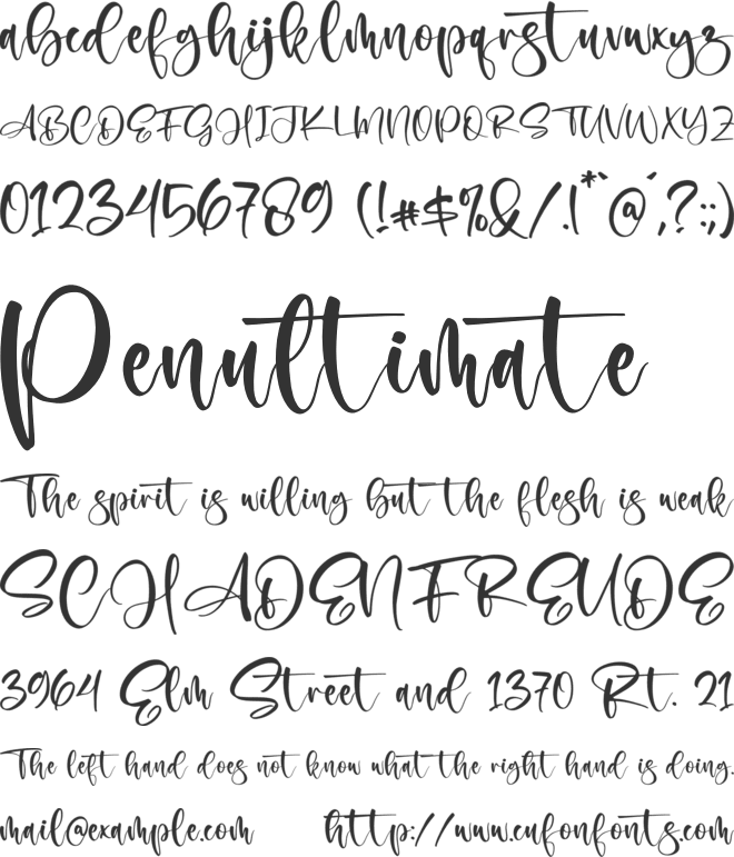 Fatherly font preview