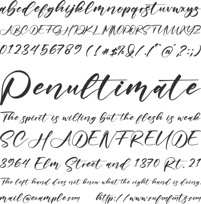 Grottery font preview