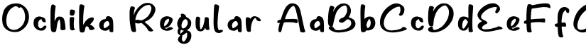 Ochika Regular font