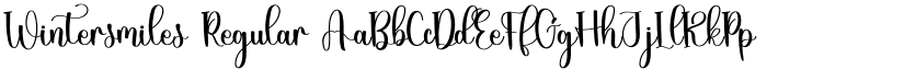 Wintersmiles Regular font