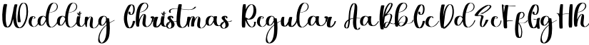 Wedding Christmas Regular font