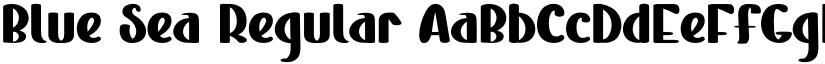 Blue Sea Regular font