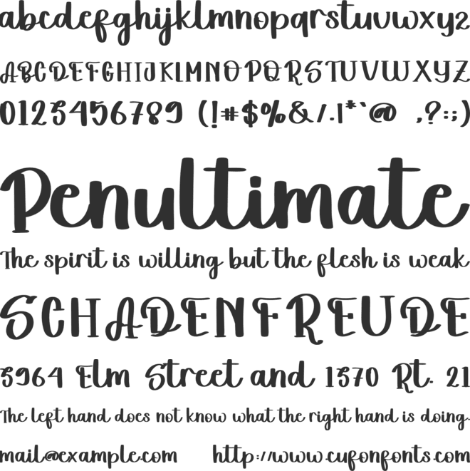 Winter Seasson font preview