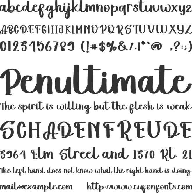 Winter Seasson font preview