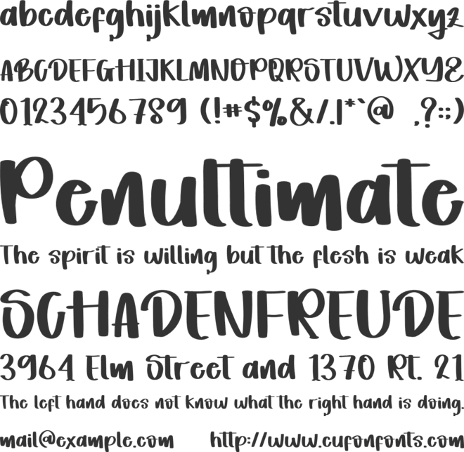 Hello Vintage font preview