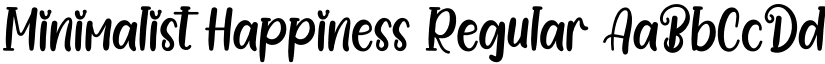 Minimalist Happiness font download