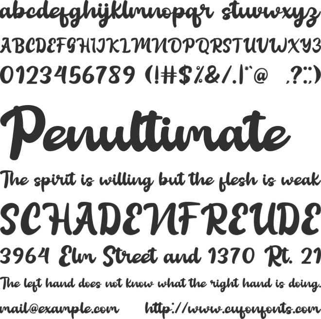 Anderlin Daily font preview