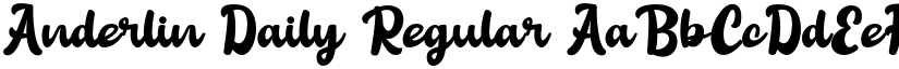 Anderlin Daily Regular font