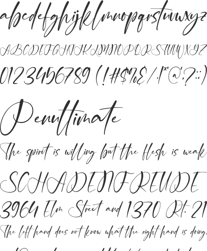 Hallbothy font preview
