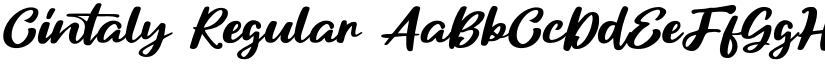 Cintaly Regular font