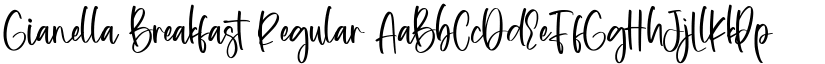 Gianella Breakfast Regular font