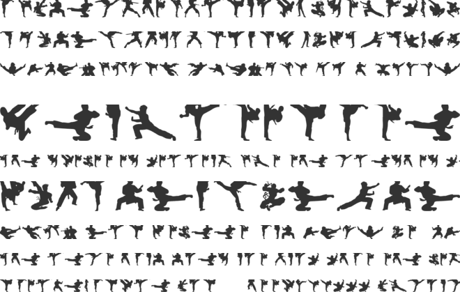 Karate Chop font preview