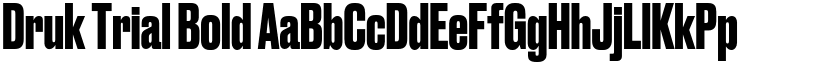 Druk Trial Bold font