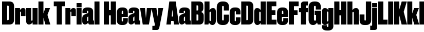 Druk Trial Heavy font