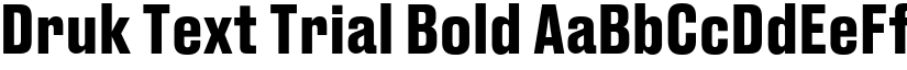 Druk Text Trial Bold font