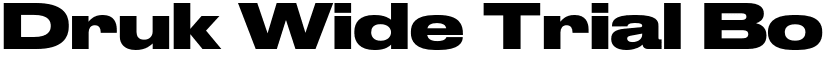 Druk Wide Trial Bold font