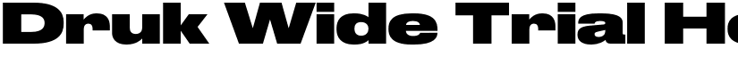 Druk Wide Trial Heavy font