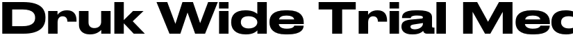 Druk Wide Trial Medium font